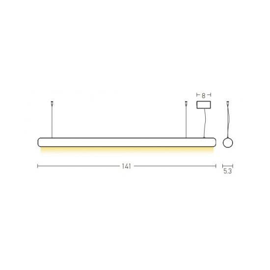22207 PENDANT LED LIGHT 45W BRONZE Zambelis Lights