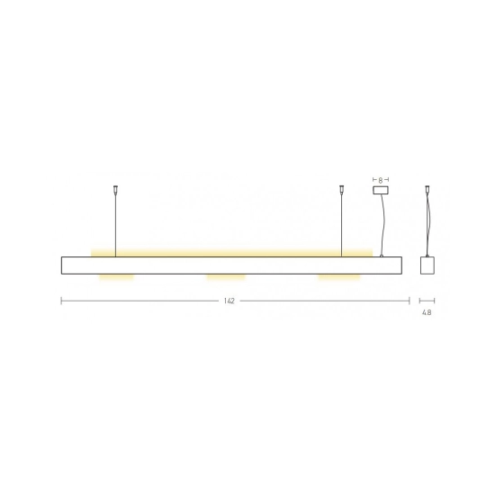 22208 PENDANT LED LIGHT UP-DOWN 54W BROZE-GOLD SHADE Zambelis Lights