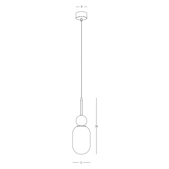 22215 PENDANT LAMP 1XE27 MAX 40W OPAL GLASS-WHITE MARBLE Zambelis Lights