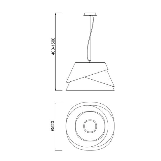 Lampa wisząca Mantra Alboran 5860MA - zdjęcie dodatkowe 1