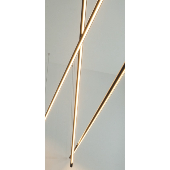22237 LINEAR PENDANT LED LIGHT 64W BLACK SHADE Zambelis Lights
