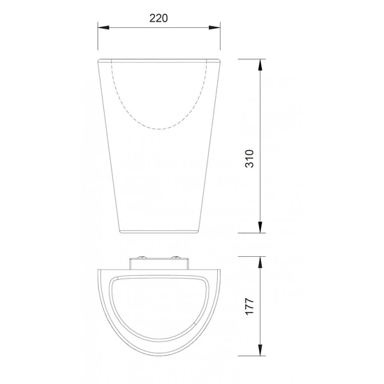 Lampa zewnętrzna ścienna Mantra Teja 6508MA - zdjęcie dodatkowe 1