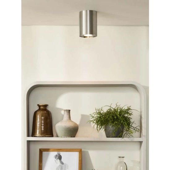 TUBE spot sufitowy Ø 9,6 cm GU10 Satin Chrome 22952/01/12 Lucide - zdjęcie dodatkowe 1