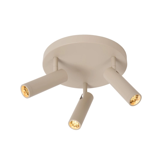 GRADO Plafon Ø 25 cm 3xGU10 Taupe 22974/13/41 Lucide - zdjęcie produktu