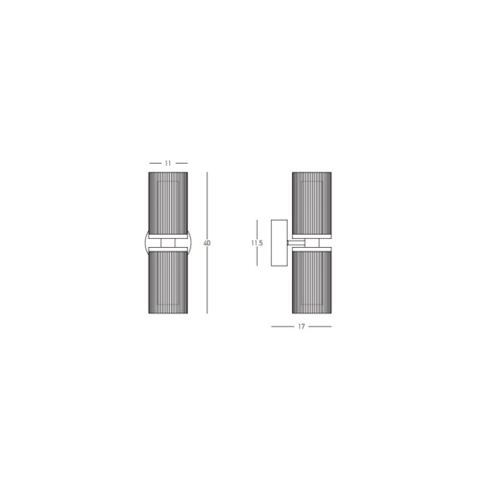 23016 SCONCE LIGHT LED 12W 3000K METAL - GLASS GOLD Zambelis Lights