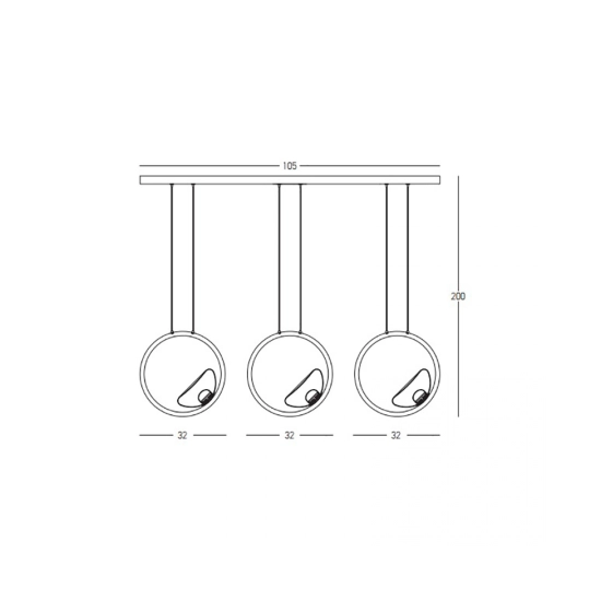 23029 LINE LED LIGHT 21W 3000K ALUMINIUM-GLASS GOLD Zambelis Lights