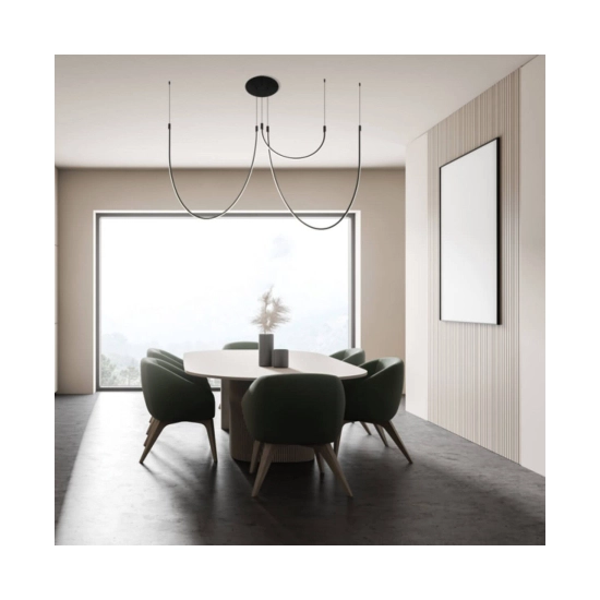 23051 CEILING LED LIGHT 46W 3000K ALUMINIUM-SILICON BLACK