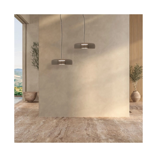 23053 PENDANT LED LIGHT 15W 3000K METAL-GLASS BLACK Zambelis Lights