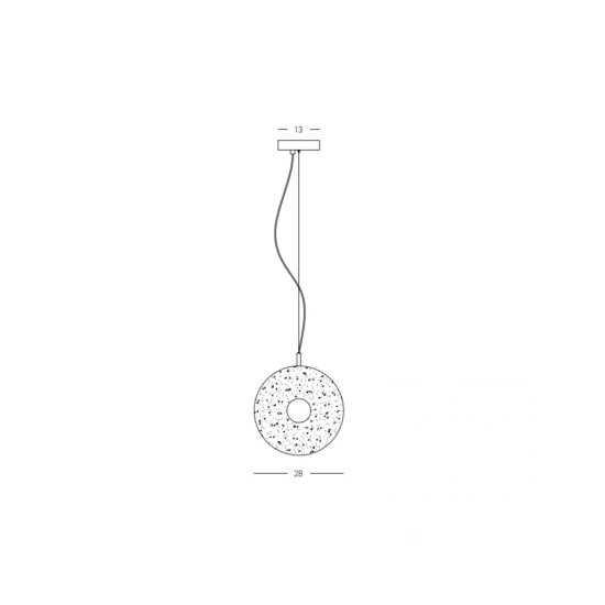 23073 PENDANT LED LIGHT 8W 3000K METAL-GLASS, BLACK-CLEAR GLASS Zambelis Lights