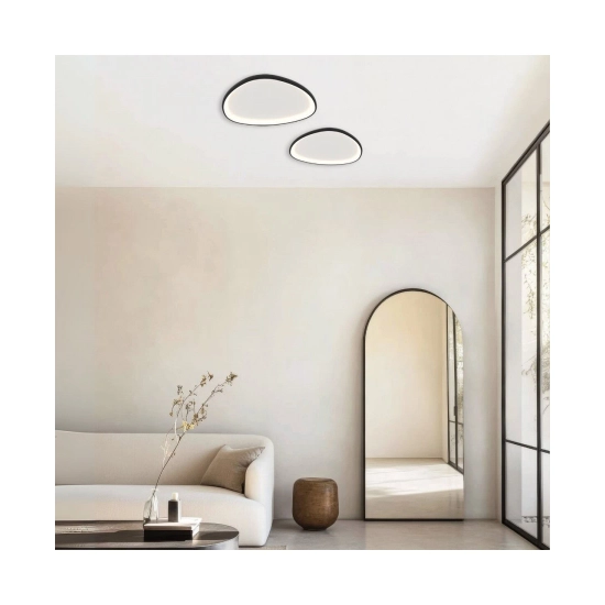 23090 CEILING LED LIGHT 39W 3000K METAL-ACRYLIC BLACK INDOOR DECORATIVE LIGHTS Zambelis Lights