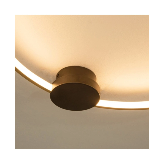 23096 CEILING LED LIGHT 24W 3000K ALUMINIUM-SILICON,BLACK-GOLD RING INDOOR DECORATIVE LIGTHS Zambelis Lights