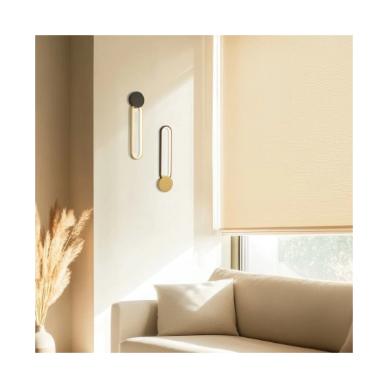 23103 SCONCE LED LIGHT 13W 3000K ALUMINIUM - SILICON, GOLD - BLACK Zambelis Lights