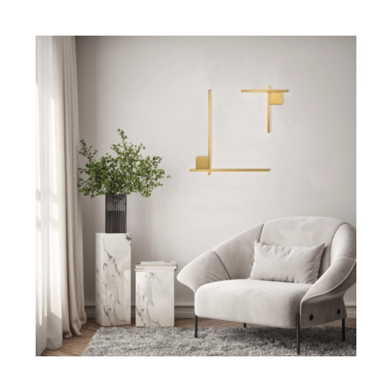 23104 SCONCE LED LIGHT 13W 3000K ALUMINIUM - SILICON GOLD Zambelis Lights