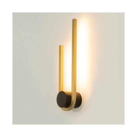 23106 SCONCE LED LIGHT 11W 3000K ALUMINIUM - PC DIFFUSER, GOLD - BLACK Zambelis Lights