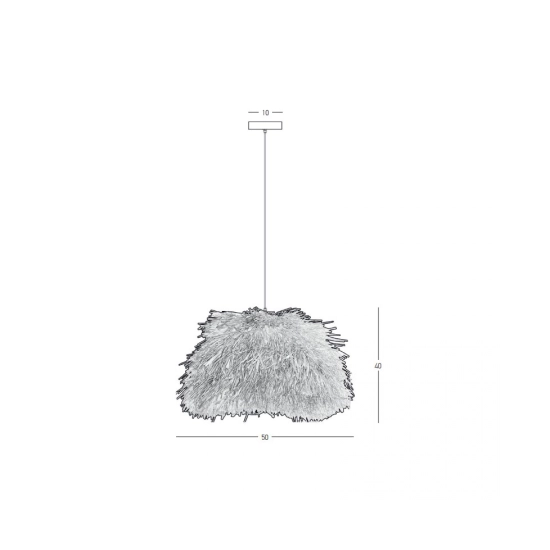 23197 PENDANT LAMP E27 MAX 20W RAFFIA NATURAL Zambelis Lights