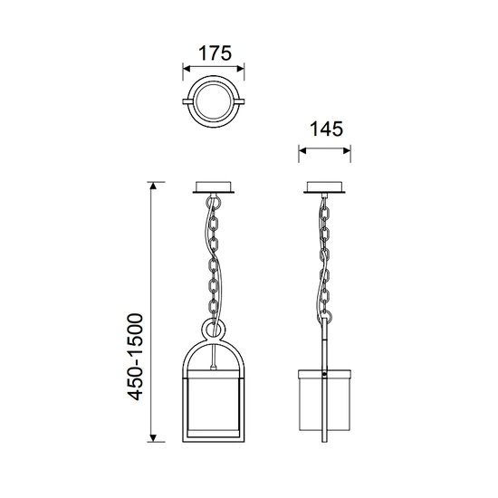 Lampa zewnętrzna sufitowa Mantra Maya 6555MA - zdjęcie dodatkowe 1