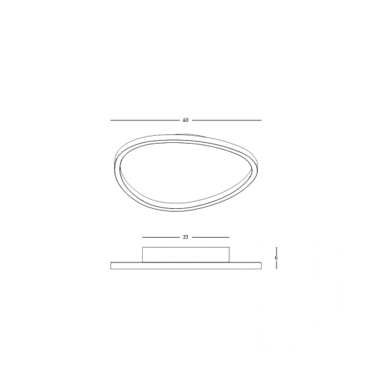 23206 CEILING LED LIGHT 29W 3000K WHITE FOR INTERIOR USE Zambelis Lights