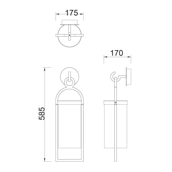 Lampa ścienna Mantra Maya 6552MA - zdjęcie dodatkowe 1