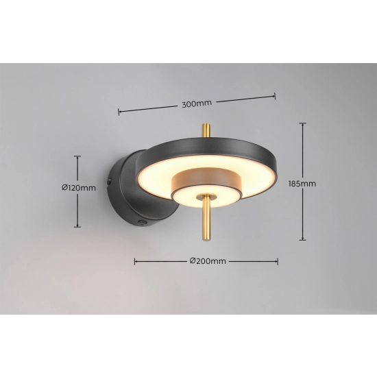 KEATON – 240270180 incl. 1x SMD, 10W · 1x 1200lm, 2300+3000+4000K TRIO
