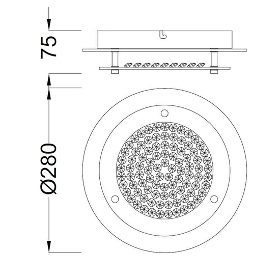 Lampa sufitowa Mantra Crystal Led 5090MA - zdjęcie dodatkowe 1