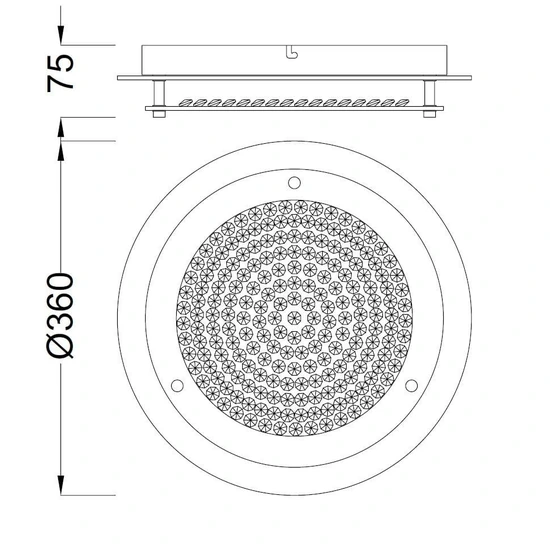 Lampa sufitowa Mantra Crystal Led 5091MA - zdjęcie dodatkowe 1