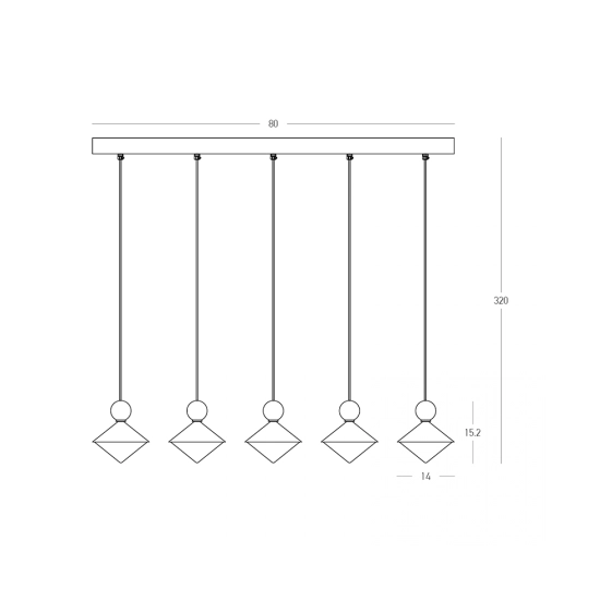 Lampa wisząca LED 25103 32W 3000K Zambelis Lights - zdjęcie 3