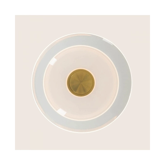 25141 PENDANT LED LIGHT 10W 3000K BRUSHED BRASS - CLEAR GLASS Zambelis Lights