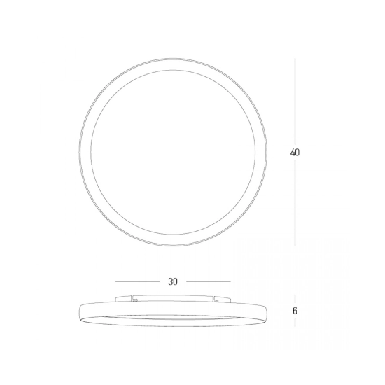 25185 CEILING LED LIGHT 20W 2700K-3000K-4000K ALUMINIUM - MICROPRISMATIC ACRYLIC WHITE MATT - GOLD Zambelis Lights