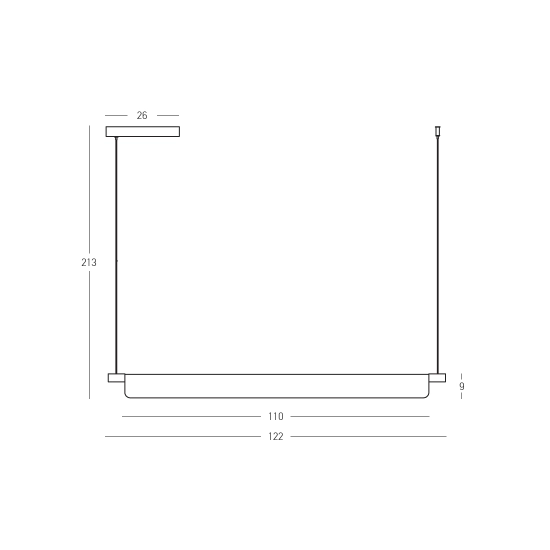 Lampa wisząca LED 25191 22W 3000K Zambelis Lights - zdjęcie 7