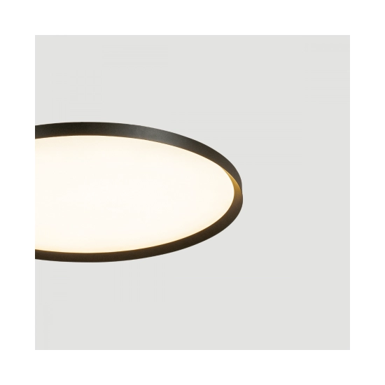 25198 CEILING LED LIGHT 42W 2700K-3200K-4000K DALI SANDY BLACK - METAL - ALUMINIUM - MICROPRISMATIC DIFFUSER Zambelis Lights