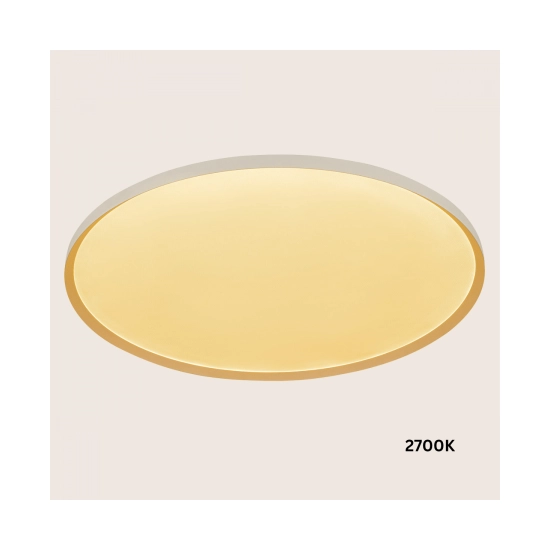25199 CEILING LED LIGHT 56W 2700K-3200K-4000K DALI SANDY WHITE - METAL - ALUMINIUM - MICROPRISMATIC DIFFUSER Zambelis Lights