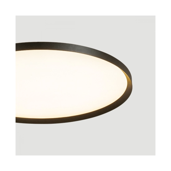 25200 CEILING LED LIGHT 56W 2700K-3200K-4000K DALI SANDY BLACK - METAL - ALUMINIUM - MICROPRISMATIC DIFFUSERZambelis Lights