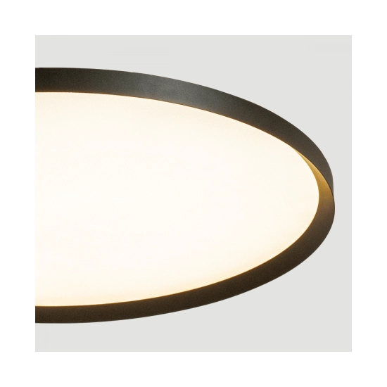 25201 CEILING LED LIGHT 84W 2700K-3200K-4000K DALI SANDY BLACK - METAL - ALUMINIUM - MICROPRISMATIC DIFFUSER Zambelis Lights