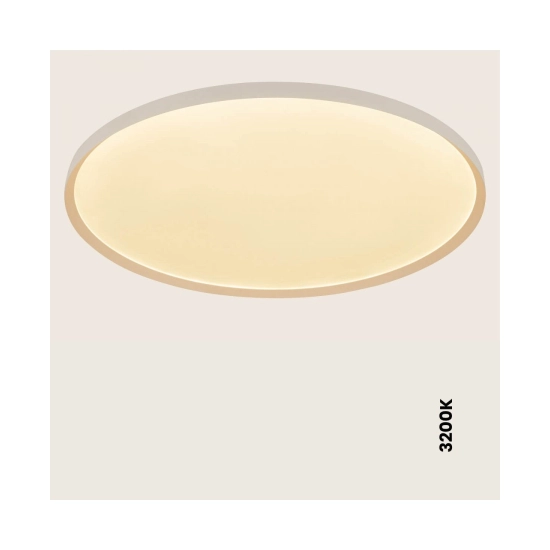 25202 CEILING LED LIGHT 84W 2700K-3200K-4000K DALI SANDY WHITE - METAL - ALUMINIUM - MICROPRISMATIC DIFFUSER Zambelis Lights