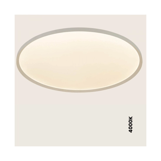 25202 CEILING LED LIGHT 84W 2700K-3200K-4000K DALI SANDY WHITE - METAL - ALUMINIUM - MICROPRISMATIC DIFFUSER Zambelis Lights