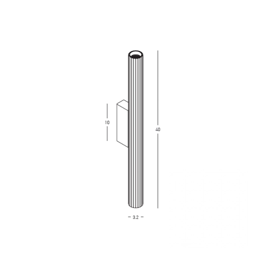 25219 WALL LED LIGHT 2x6W 3000K BRASS METAL - ALUMINIUM Zambelis Lights