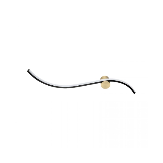 25266 WALL LED LIGHT 14W 3000K SANDY BLACK MATT - GOLD MATT Zambelis Lights