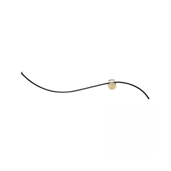 25267 WALL LED LIGHT 19W 3000K BLACK MATT - GOLD MATT Zambelis Lights