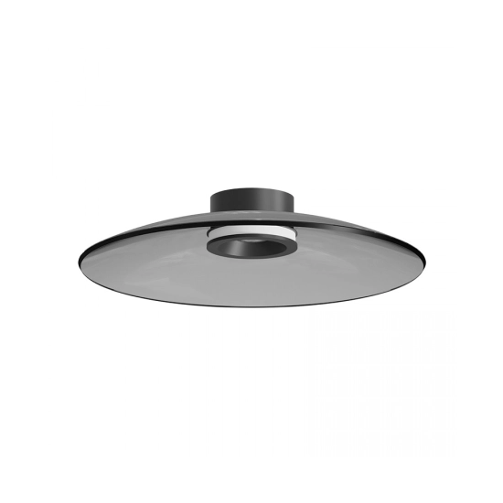 25269 CEILING LED LIGHT 30W 2700K-3000K TRIAC BLACK MATT - SMOKED GLASS Zambelis Lights