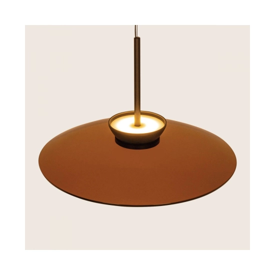 25274 PENDANT LED LIGHT 31W 2700K-3000K TRIAC BLACK MATT - TAWNY GLASS Zambelis Lights