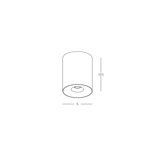 25296 CEILING LED SPOT 10W 3000K IP54 SANDY WHITE Zambelis Lights