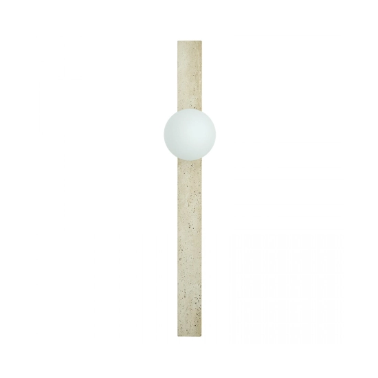 25315 WALL LIGHT 1xG9 LED MAX 5W NATURAL STONE - OPAL GLASS Zambelis Lights