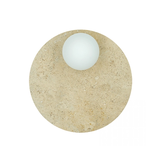 25316 WALL LIGHT 1xG9 LED MAX 5W NATURAL STONE - OPAL GLASS Zambelis Lights