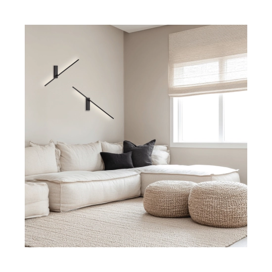25318 WALL LED LIGHT 14W 3000K SANDY BLACK ROTATABLE ARM Zambelis Lights Zambelis Lights