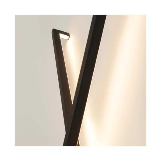 25322 WALL LED LIGHT 14W 3000K SANDY BLACK METAL - ALUMINIUM - ACRYLIC Zambelis Lights