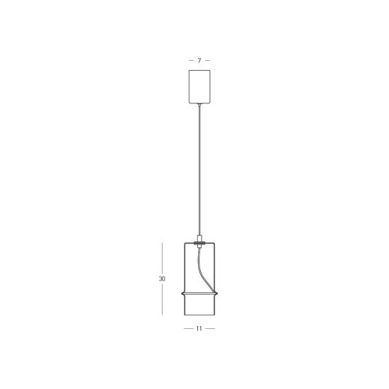 Lampa wisząca LED 2532 6W 3000K Zambelis Lights - zdjęcie 2