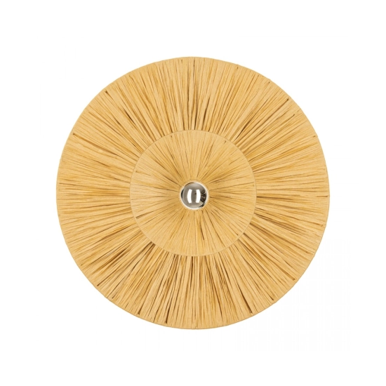 25332 WALL LIGHT 1xE27 MAX 20W METAL - NATURAL RATTAN Zambelis Lights
