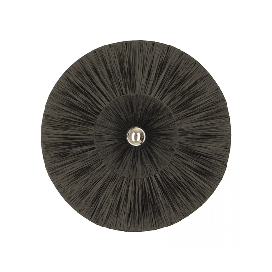 25333 WALL LIGHT 1xE27 MAX 20W METAL - BLACK RATTAN Zambelis Lights