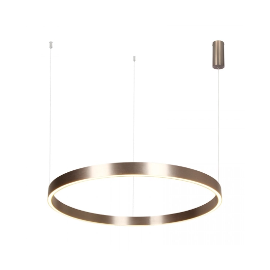 25370 PENDANT LED LIGHT UP-DOWN 70W 3000K ELECTROPLATE BRUSHED COFFEE ALUMINIUM - ACRYLIC Zambelis Lights