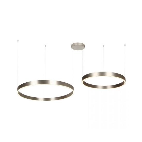 25373 PENDANT LED LIGHT UP-DOWN 118W 3000K ELECTROPLATE BRUSHED NICKEL ALUMINIUM - ACRYLIC Zambelis Lights